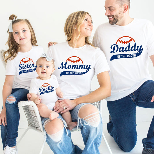 Rookie Family Matching Tees & Baby Romper Set